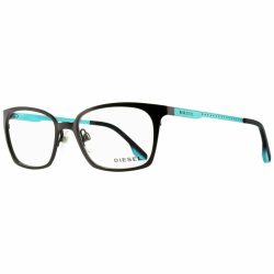   Diesel Unisex férfi női csillógó fekete szemüvegkeret DL5082 001 52 17 140