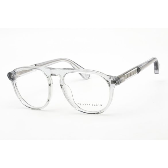 Philipp Plein VPP016M szemüvegkeret csillógó átlátszó szürke / Clear lencsék férfi