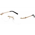   Charriol PC71036 szemüvegkeret csillógó arany/fekete / Clear lencsék női