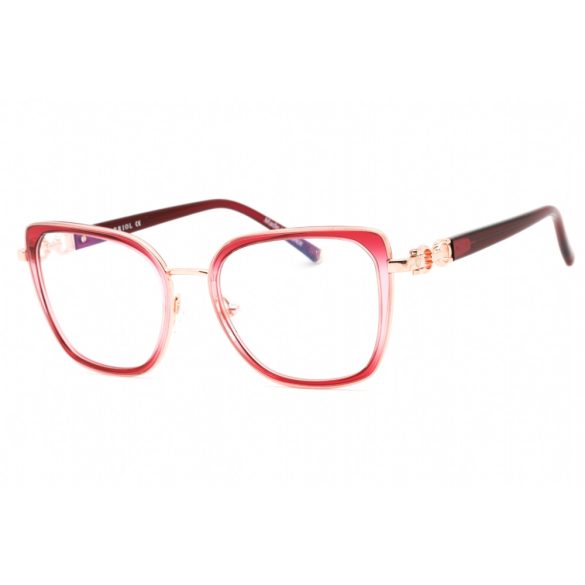 Charriol PC71055 szemüvegkeret csillógó rózsaszín arany/bordó / Clear lencsék női