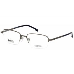   Hugo Boss 1108/F szemüvegkeret félig matt sötét ruténium / Clear demo lencsék férfi