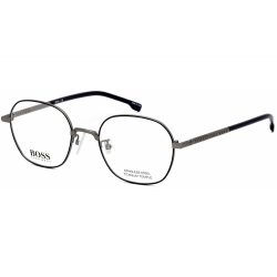   Hugo Boss 1109/F szemüvegkeret matt ruténium kék / Clear demo lencsék férfi