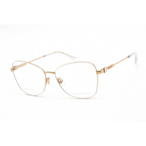 Jimmy Choo JC 304 szemüvegkeret elefántcsont arany/Clear demo lencsék női