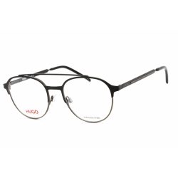   HUGO HG 1156 szemüvegkeret fekete ruténium/Clear demo lencsék férfi