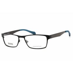   Hugo Boss 0873 szemüvegkeret matt fekete kék / clear demo lencsék férfi