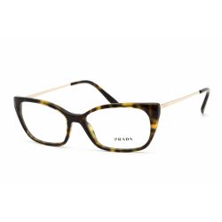   Prada 0PR 14XV szemüvegkeret sötét barna / Clear lencsék női