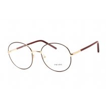   Prada 0PR 55WV szemüvegkeret Pale arany bordó / Clear lencsék női