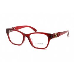   Versace 0VE3306F szemüvegkeret átlátszó piros / Clear lencsék férfi