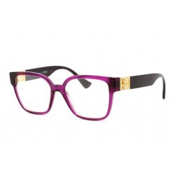   Versace 0VE3329B szemüvegkeret átlátszó Plum / Clear lencsék női