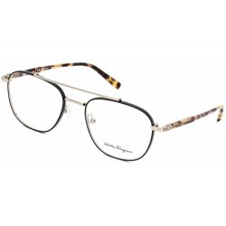   Salvatore Ferragamo SF2183 szemüvegkeret csillógó arany/fekete / Clear lencsék női