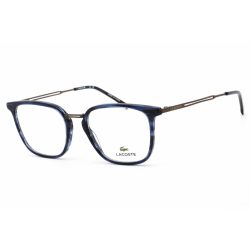   Lacoste L2853PC szemüvegkeret barna/csíkos kék / Clear lencsék férfi