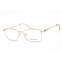   Salvatore Ferragamo SF2198 szemüvegkeret csillógó rózsa arany / Clear lencsék férfi