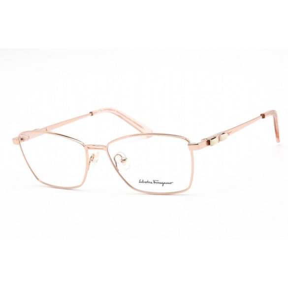Salvatore Ferragamo SF2198 szemüvegkeret csillógó rózsa arany / Clear lencsék férfi