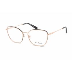   Salvatore Ferragamo SF2203 szemüvegkeret rózsa arany/fekete/Clear demo lencsék női