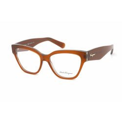   Salvatore Ferragamo SF2875 szemüvegkeret barna/szürke/Clear demo lencsék női