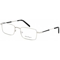   Salvatore Ferragamo SF2212 szemüvegkeret csillógó ezüst / Clear lencsék férfi