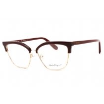   Salvatore Ferragamo SF2210 szemüvegkeret Wine/arany / Clear lencsék női