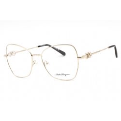   Salvatore Ferragamo SF2221 szemüvegkeret csillógó arany / Clear lencsék női