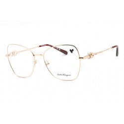   Salvatore Ferragamo SF2221 szemüvegkeret rózsa arany / Clear lencsék női