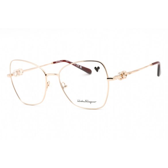 Salvatore Ferragamo SF2221 szemüvegkeret rózsa arany / Clear lencsék női