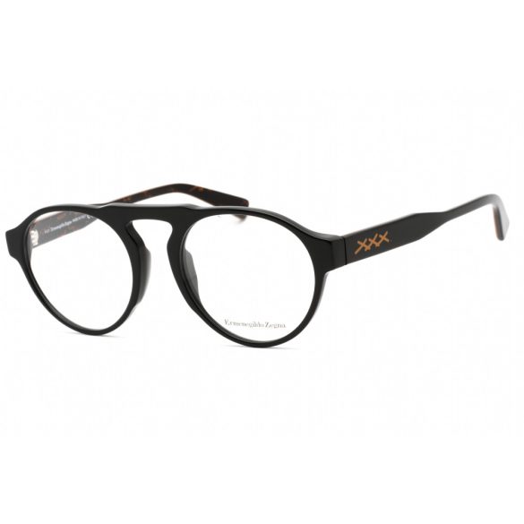 Ermenegildo Zegna EZ5188 szemüvegkeret csillógó fekete / Clear lencsék férfi