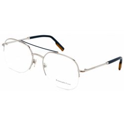   Ermenegildo Zegna EZ5184 szemüvegkeret csillógó Palladium ezüst / Clear lencsék férfi