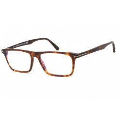   Tom Ford FT5681-B szemüvegkeret piros barna / Clear lencsék férfi