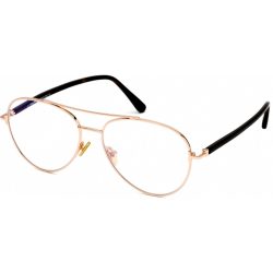   Tom Ford FT5684-B szemüvegkeret csillógó rózsa arany / Clear lencsék Unisex férfi női