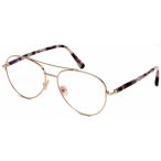   Tom Ford FT5684-B szemüvegkeret csillógó rózsa arany/füstszürke / Clear lencsék