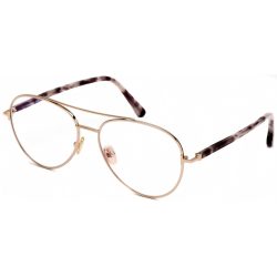   Tom Ford FT5684-B szemüvegkeret csillógó rózsa arany/füstszürke / Clear lencsék Unisex férfi női