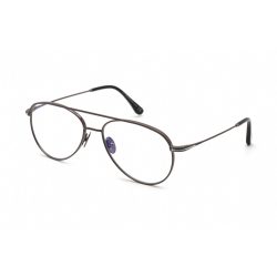   Tom Ford FT5693-B szemüvegkeret csillógó szürke / Clear lencsék férfi