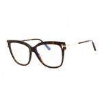  Tom Ford FT5704-B szemüvegkeret sötét barna / Clear lencsék női