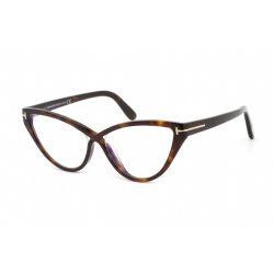   Tom Ford FT5729-B szemüvegkeret sötét barna / Clear lencsék női