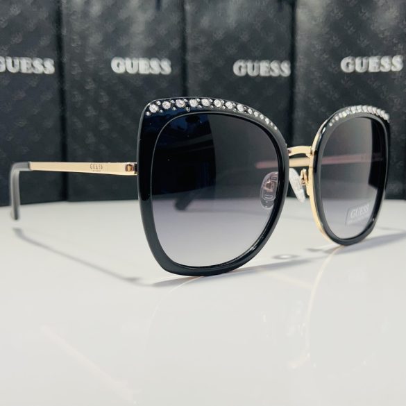 Guess Factory GF0381 napszemüveg csillógó fekete / gradiens füstszürke női