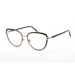   Tom Ford FT5741-B szemüvegkeret csillógó fekete / Clear lencsék női