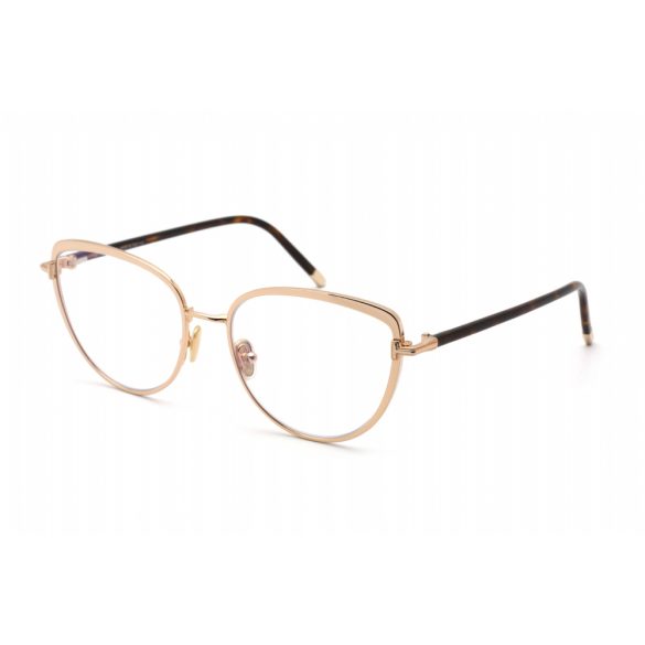 Tom Ford FT5741-B szemüvegkeret csillógó rózsa arany / Clear lencsék női