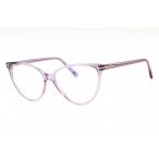   Tom Ford FT5743-B szemüvegkeret csillógó lilac/Clear/kék-világos blokk lencsék női