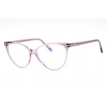   Tom Ford FT5743-B szemüvegkeret csillógó lilac/Clear/kék-világos blokk lencsék női