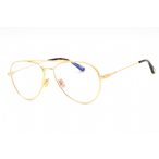   Tom Ford FT5800-B szemüvegkeret csillógó deep arany/Clear/kék-világos blokk lencsék Unisex férfi női