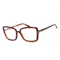   Tom Ford FT5813-B szemüvegkeret piros barna / Clear lencsék női