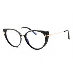   Tom Ford FT5815-B szemüvegkeret csillógó fekete / Clear lencsék Unisex férfi női