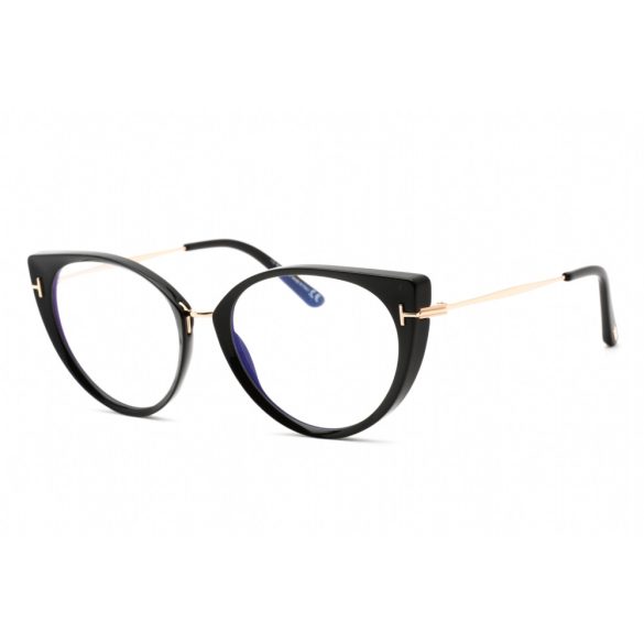Tom Ford FT5815-B szemüvegkeret csillógó fekete / Clear lencsék Unisex férfi női
