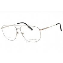   Ermenegildo Zegna EZ5242 szemüvegkeret matt sötét Nickeltin / Clear lencsék férfi