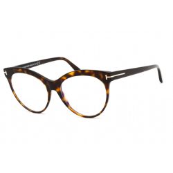   Tom Ford FT5827-B szemüvegkeret sötét barna / Clear lencsék női