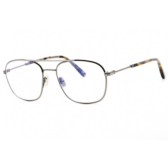 Tom Ford FT5830-B szemüvegkeret csillógó sötét szürke / Clear lencsék Unisex férfi női