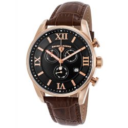   Swiss Legend férfi Quartz óra karóra bőr szíj SL-22011-RG-01-BRN /dsl