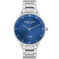   Kenneth Cole férfi óra karóra, kék számlap & nemesacél szíj, 42mm, KC50857003 /dsl