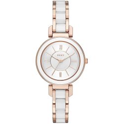   DKNY női 'Ellington' Quartz és --bevonatú alkalmi óra karóra, szín:rózsa arany- (modell: NY2589) /dsl