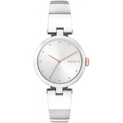   DKNY Eastside Quartz ezüst számlap nemesacél női óra karóra NY2745 /dsl