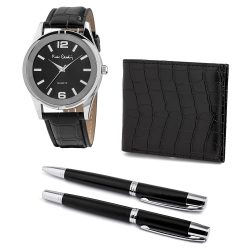  Pierre Cardin ajándékszett óra karóra pénztárca toll PCX8222G27 férfi ezüst /kampmir1119